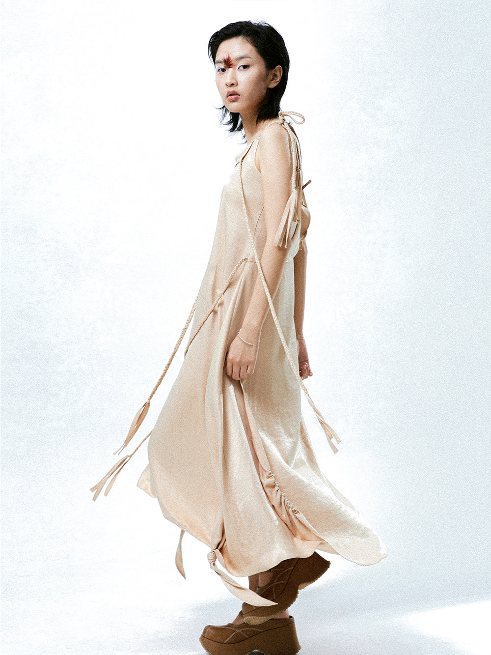 MUKTANK x COOLOTHES Twisted Rope Sling Dress