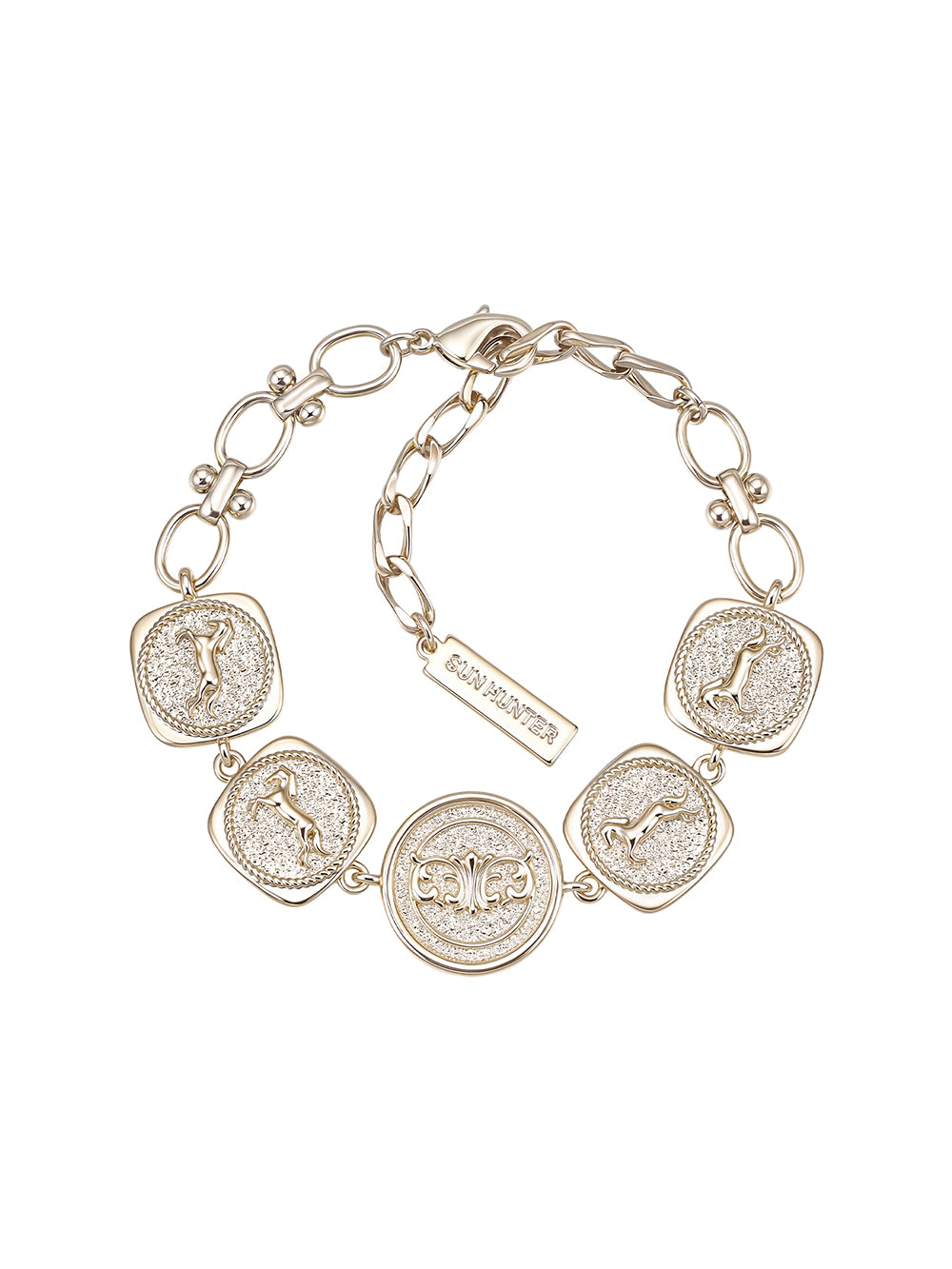 MUKTANK×SUN HUNTER Iris Pegasus Coin Bracelet