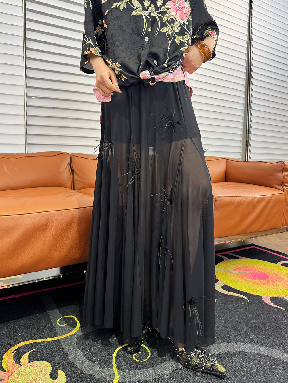 Mukzin“Capsule Collection”New Chinese-Style Elegant Goddess Long Half Skirt