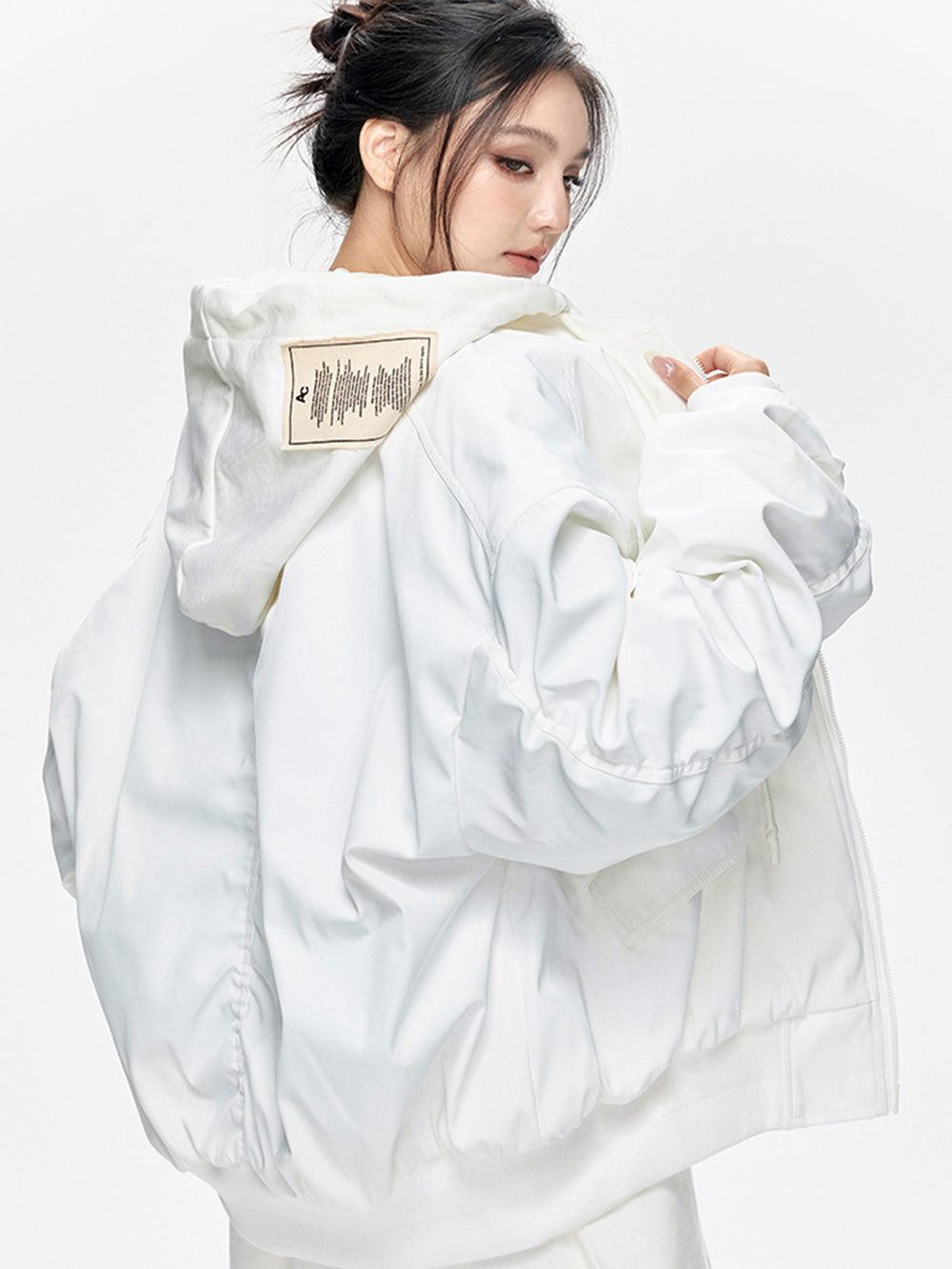 MUKTANK × ARDENCODE Loose Hooded Cotton Jacket