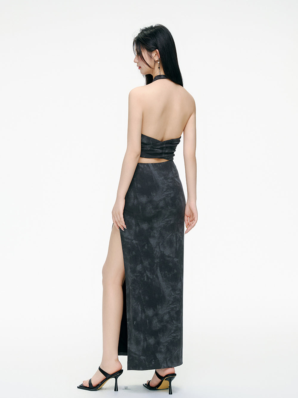 MUKTANK×ARDENCODE Washed-out Knit Midi Skirt
