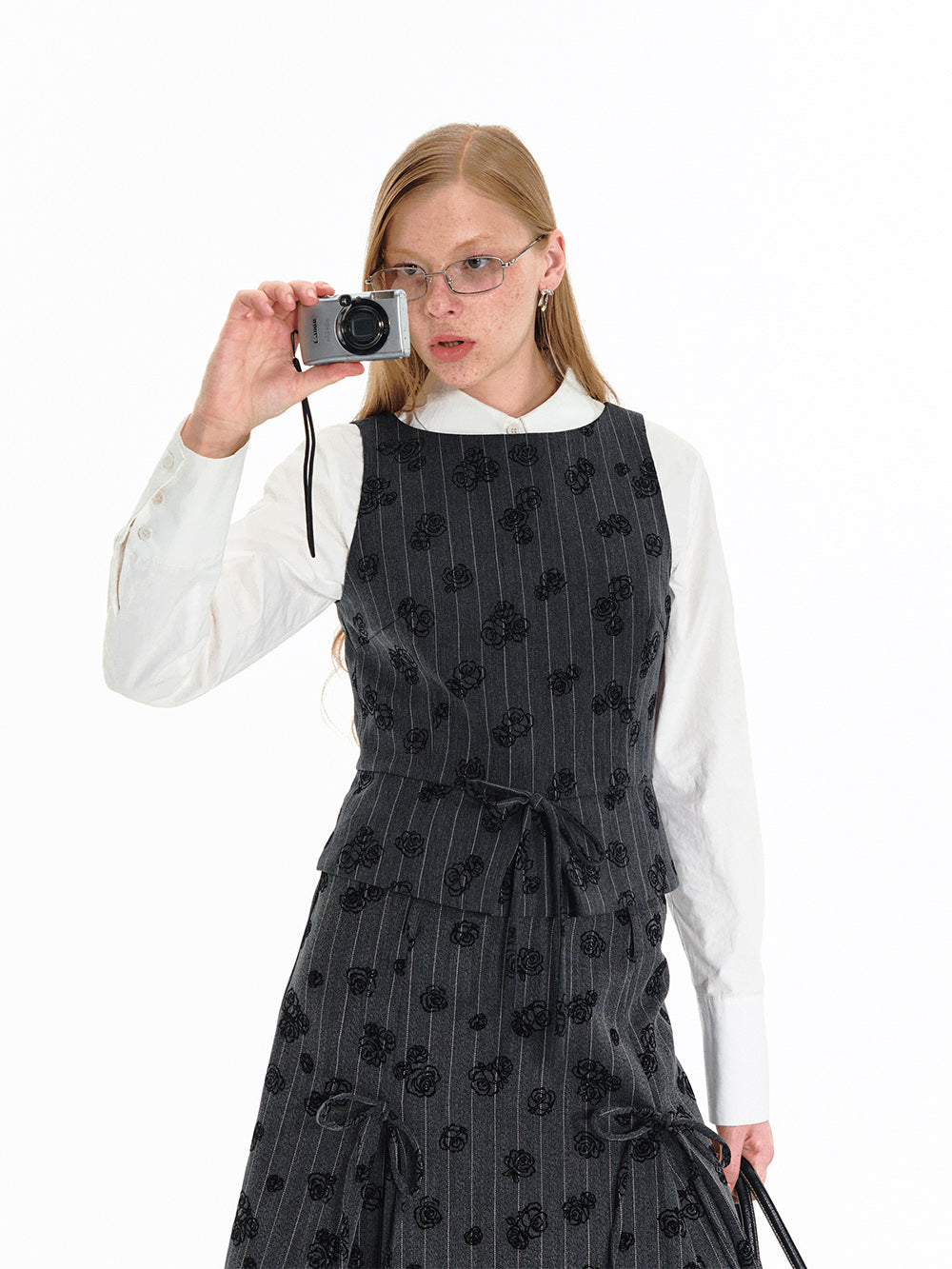 MUKTANK × LOUMUTAKU Small Top of Flocked Rose Set