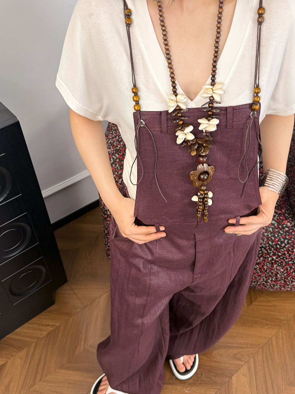MUKZIN“Capsule Collection”New Chinese-style suspender pants