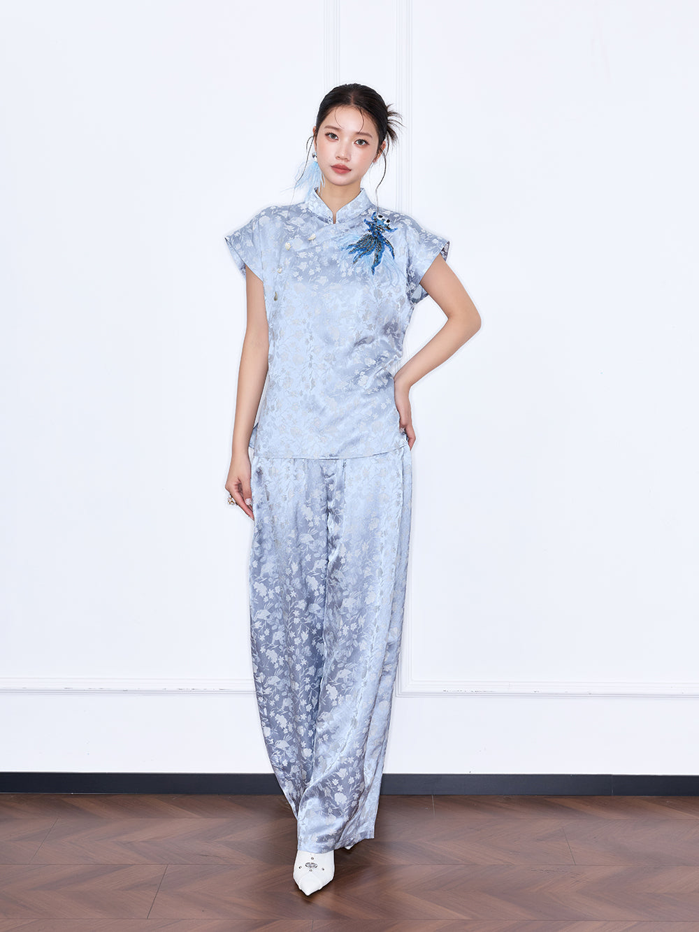 MUKZIN "Night Ballad of Chang'an" Golden Fortune Chinese Style Embroidered Set Top