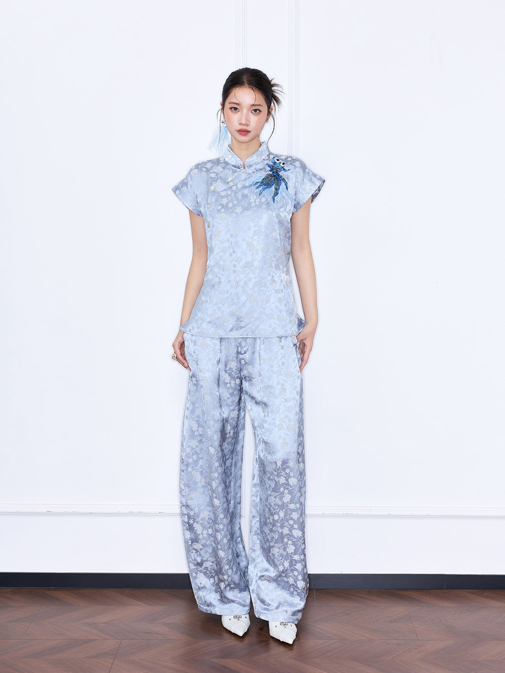 MUKZIN "Night Ballad of Chang'an" Golden Fortune Chinese Style Embroidered Set Top