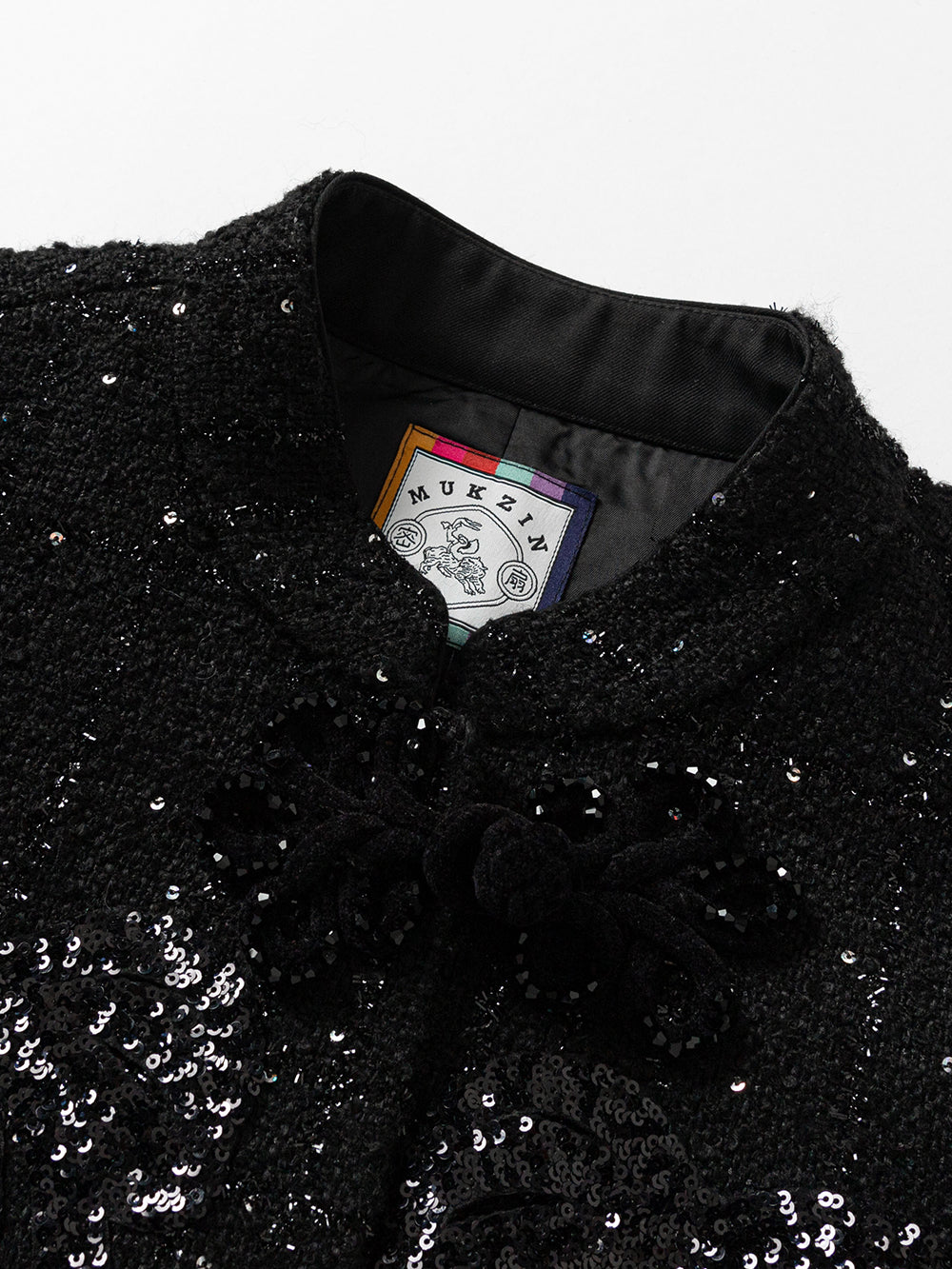 MUKZIN Puff Sleeve Popular Black Temperament All-match Coat