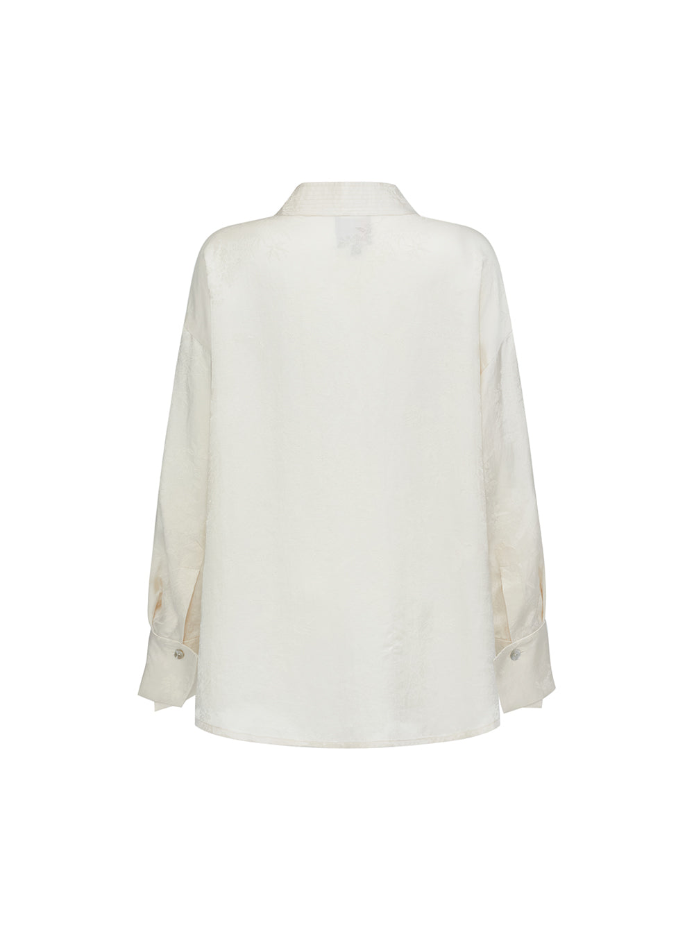 MUKZIN SpringPrelude Chanting Pine Chinese - style Irregular Cheongsam - collar Jacquard Shirt