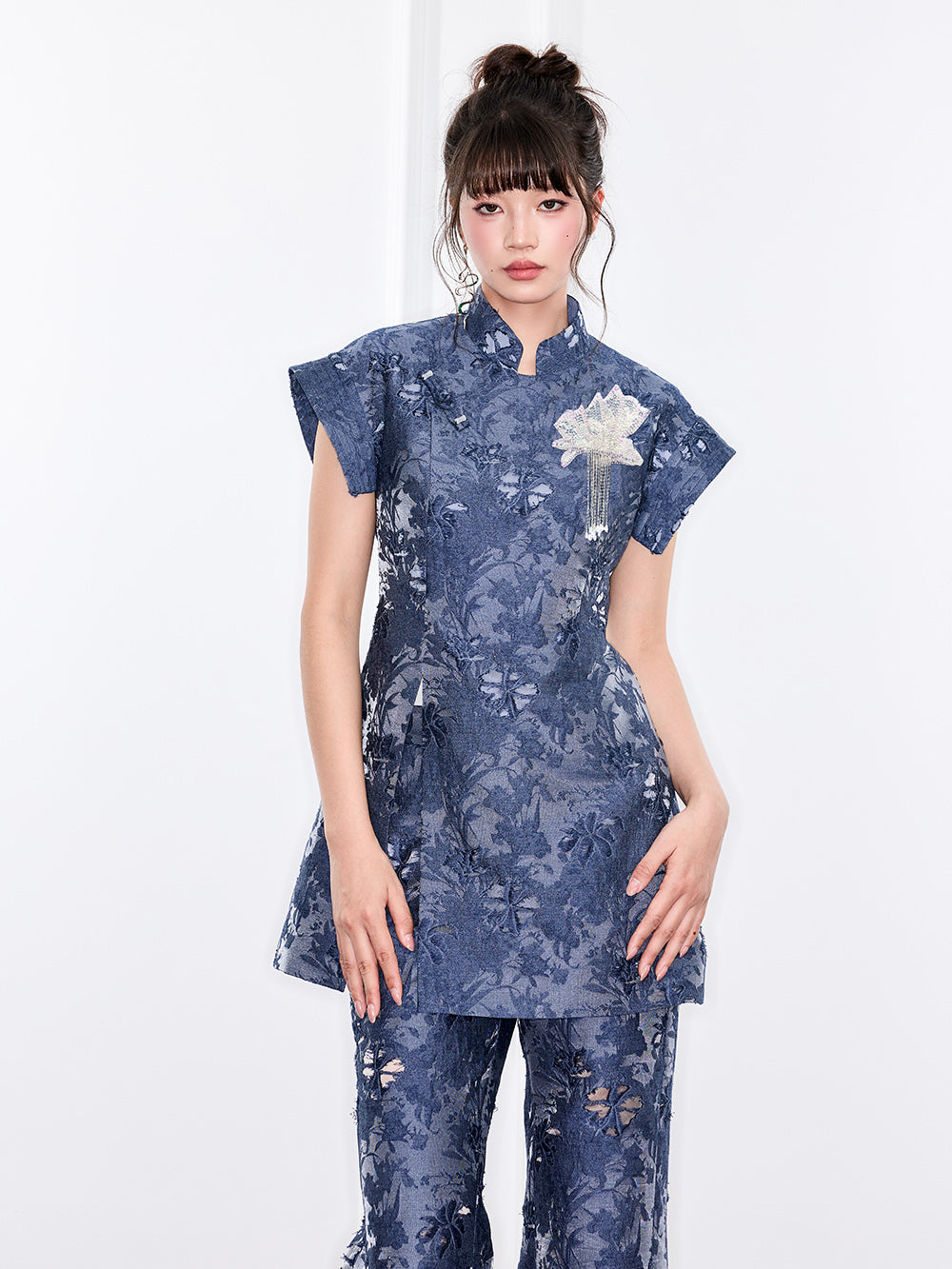 MUKZIN“Capsule Collection”Jacquard Denim Jacket