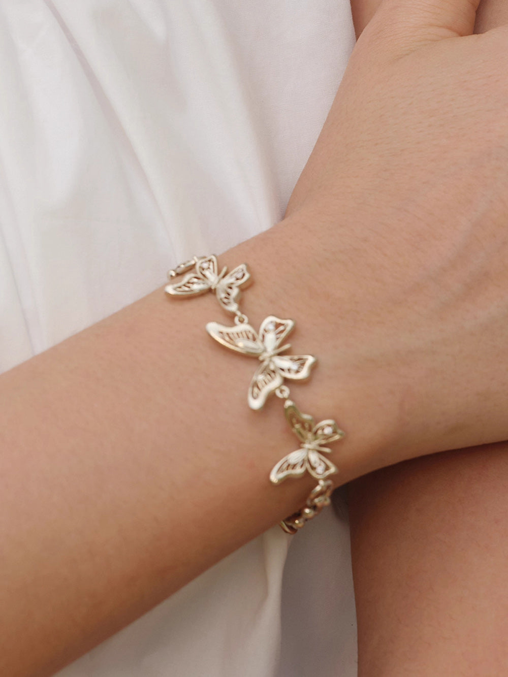 MUKTANK×SUN HUNTER “Emergence”Three-Lace Butterfly Bracelet