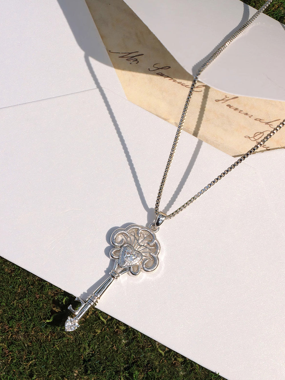 MUKTANK×SUN HUNTER Lace key simple chain (long style)