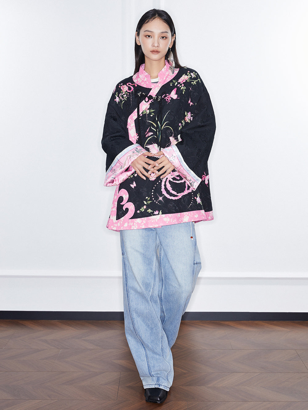 MUKZIN Linglong "Fengqi" Chinese-style Contrast Cotton Jacket