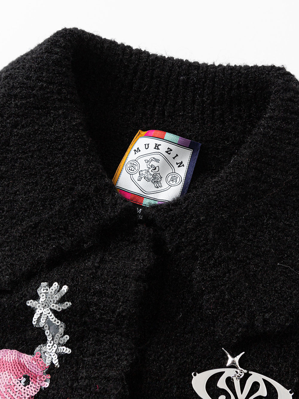 MUKZIN Classic Black Slim Fit All-match Fashion Knit Cardigan