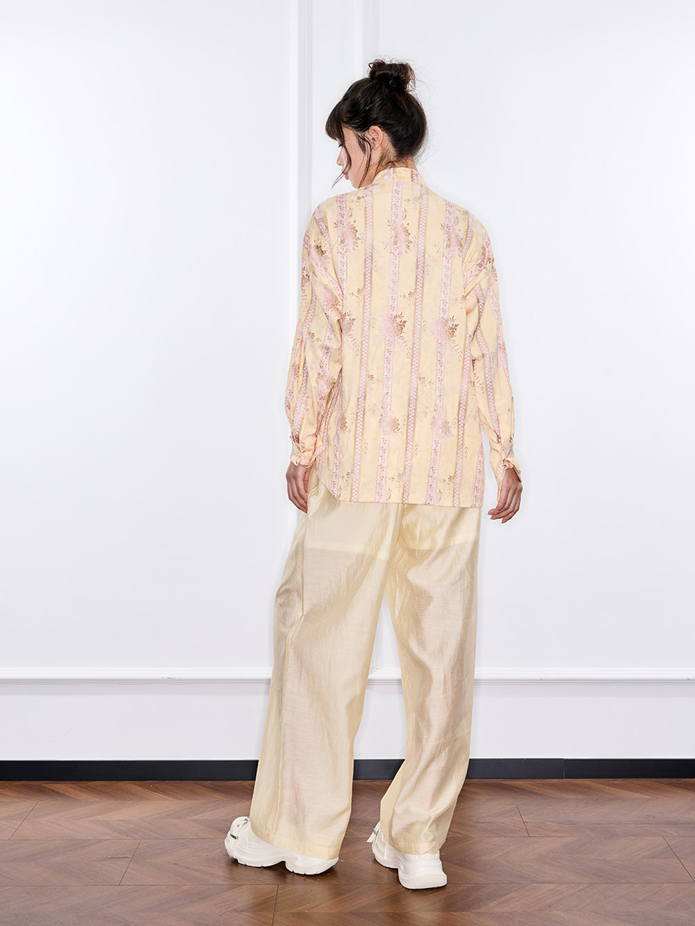 MUKZIN“Capsule Collection”Loose and Retro Yellow Shirt