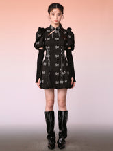 MUKZIN Elegant Puff Sleeve Cheongsam Detachable Sleeves