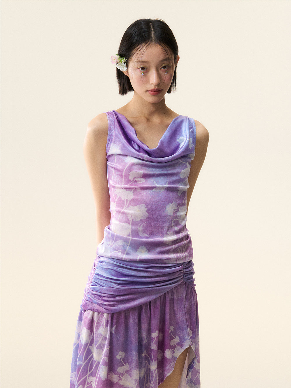 MUKTANK×LOUMUTAKU Bottom Half Skirt of the Romantic Purple Suit in the Theme of Lady Yu (Yumeiren)