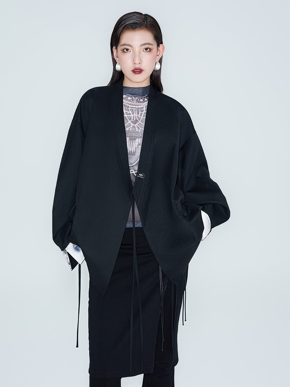 MUKZIN Linglong New Chinese-syle Improved Taoist Robe Collar Suit Jacket