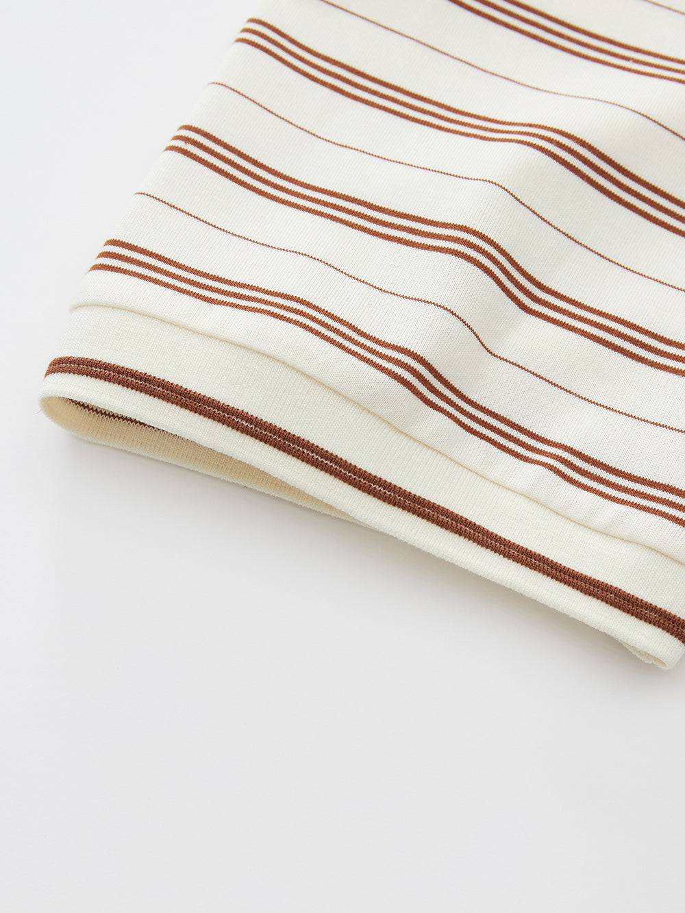 Mukzin "Ode To The New Summer"Khaki Striped Cute Rabbit T-Shirt