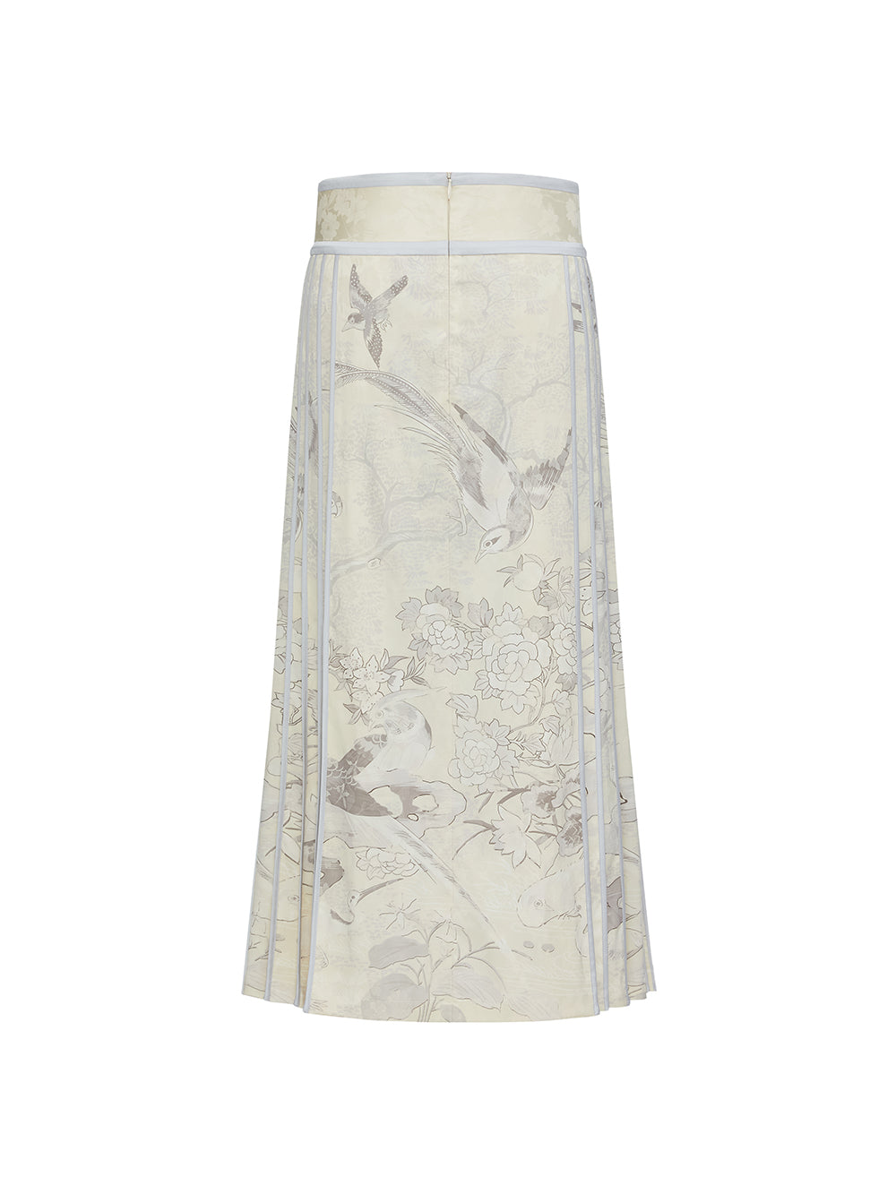 MUKZIN SpringPrelude Full Court Fragrance Straight Tube Pleated Mamian Skirt