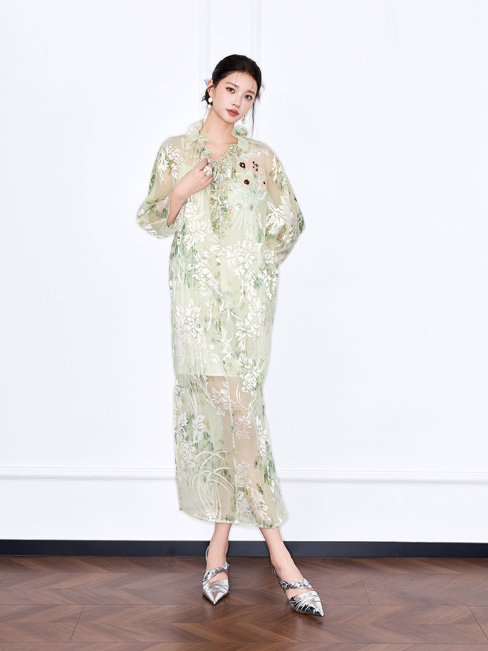 MUKZIN "Night Ballad of Chang'an" New Chinese Style Embroidered Lightweight Dress