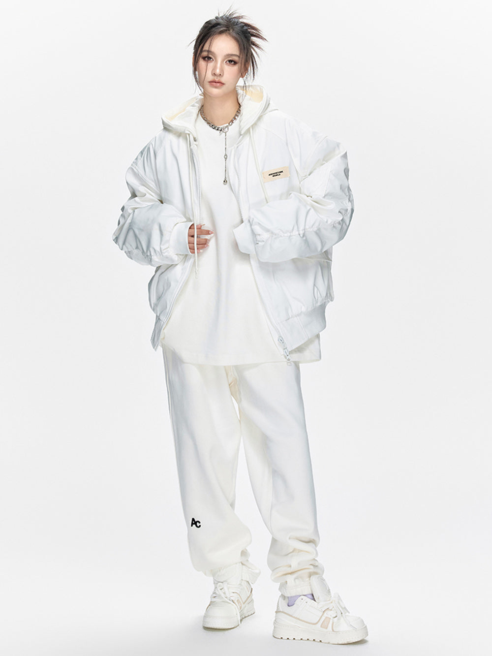 MUKTANK × ARDENCODE Loose Hooded Cotton Jacket