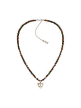 MUKTANK×SUN HUNTER Tiger's Eye Heart-shaped Necklace