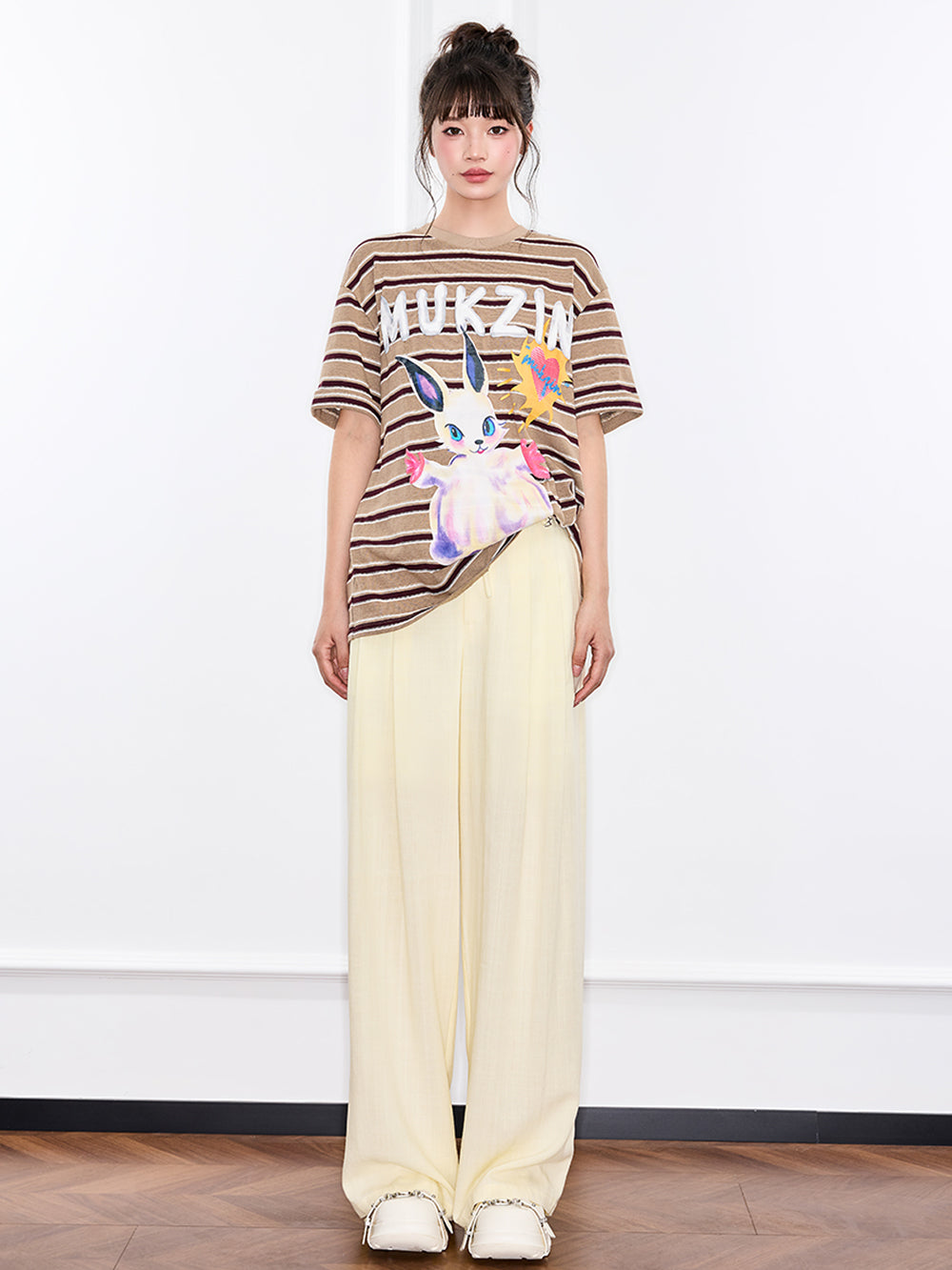 MUKZIN "Ode to the New Summer"Light Yellow New Chinese-style Trousers