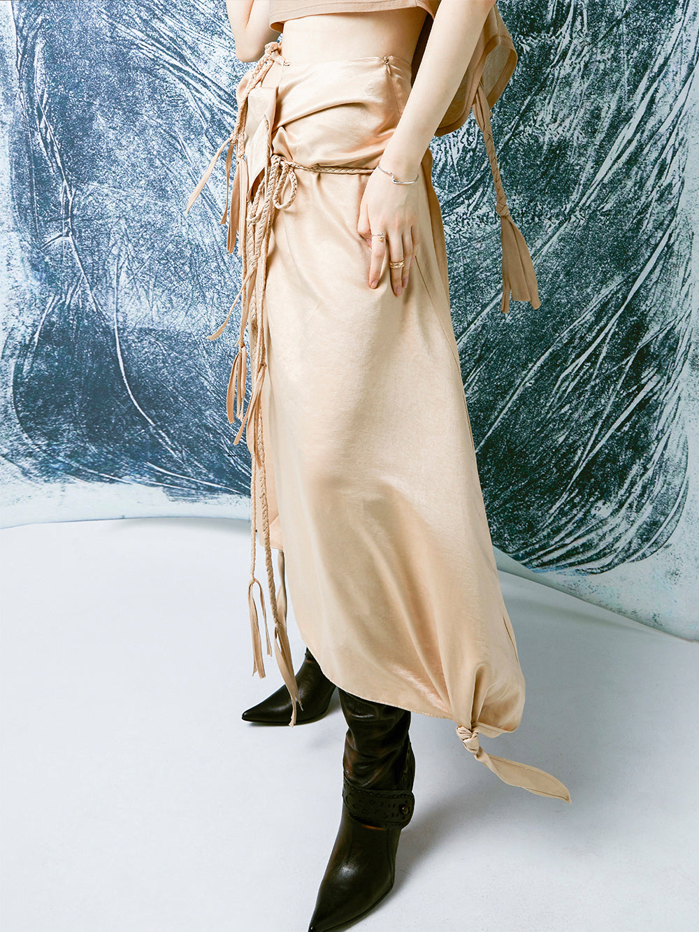 MUKTANK x COOLOTHES Twisted Rope Sling Dress