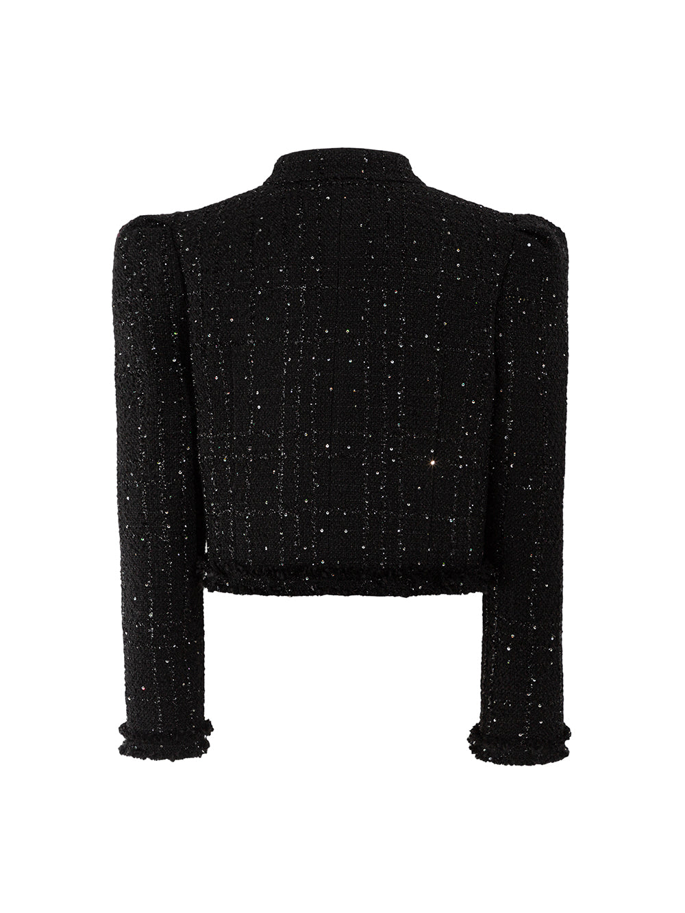 MUKZIN Puff Sleeve Popular Black Temperament All-match Coat