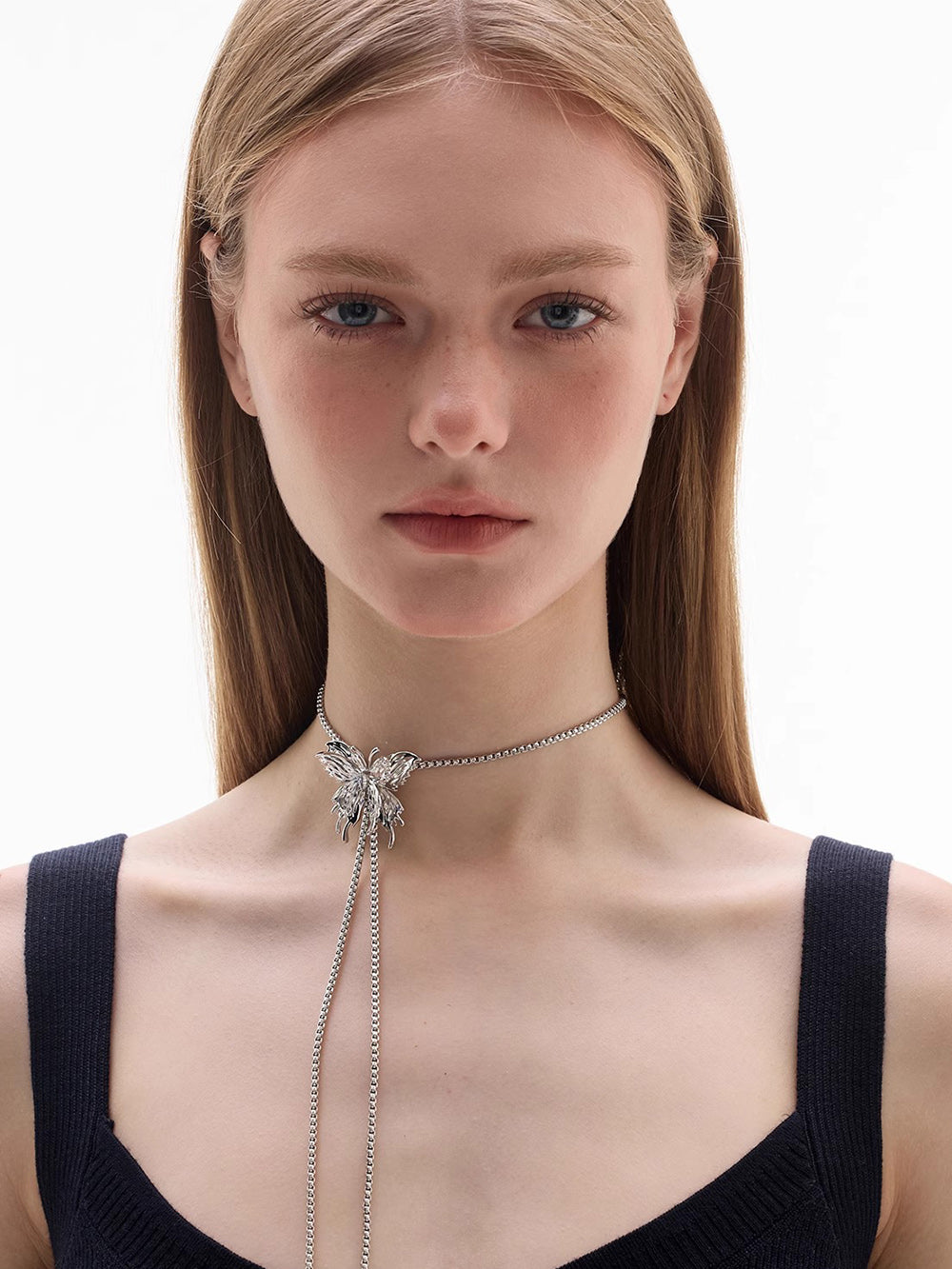 MUKTANK x SUN HUNTER (Large Size) Butterfly Pull-Down Necklace