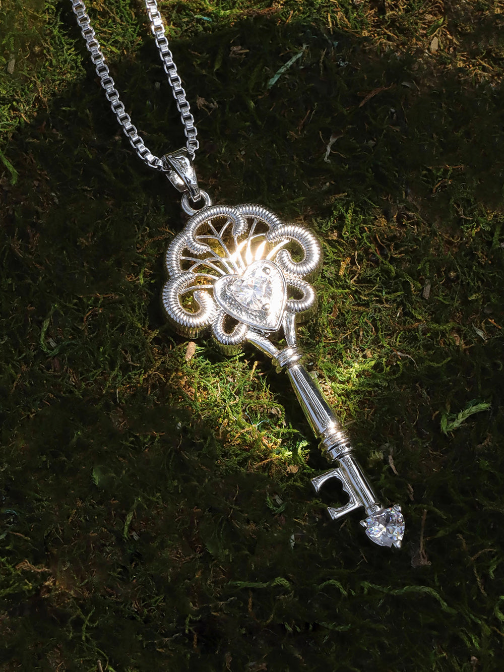 MUKTANK×SUN HUNTER Lace key simple chain (long style)