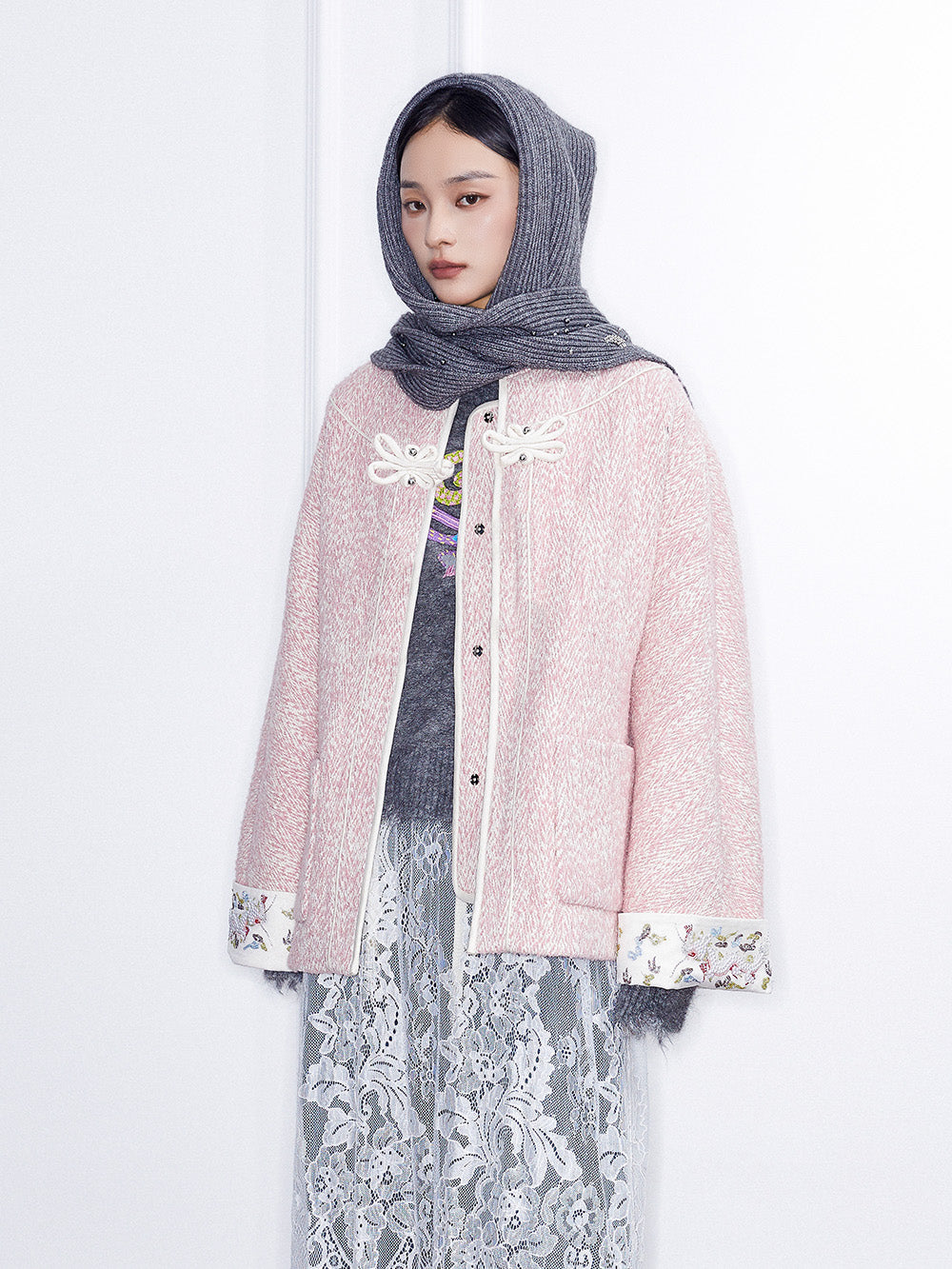 MUKZIN Linglong "Flower Snake." Chinese-style Herringbone Chanel Jacket