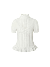 MUKTANK×LOUMUTAKU Short-sleeved Shirt with Butterfly Bead Embroidery