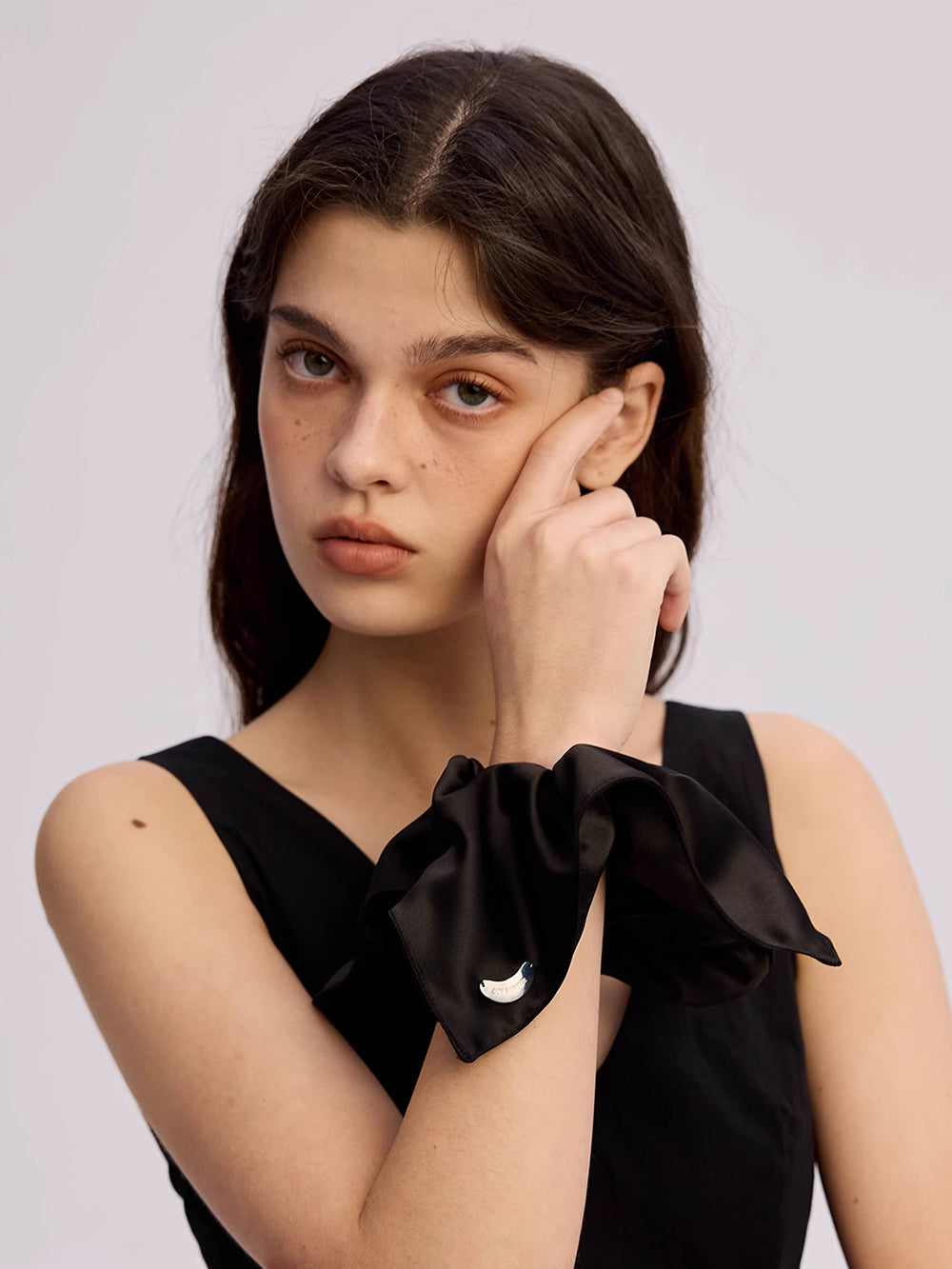 MUKTANK×SUN HUNTER Acetate Satin Bandana Hair Tie