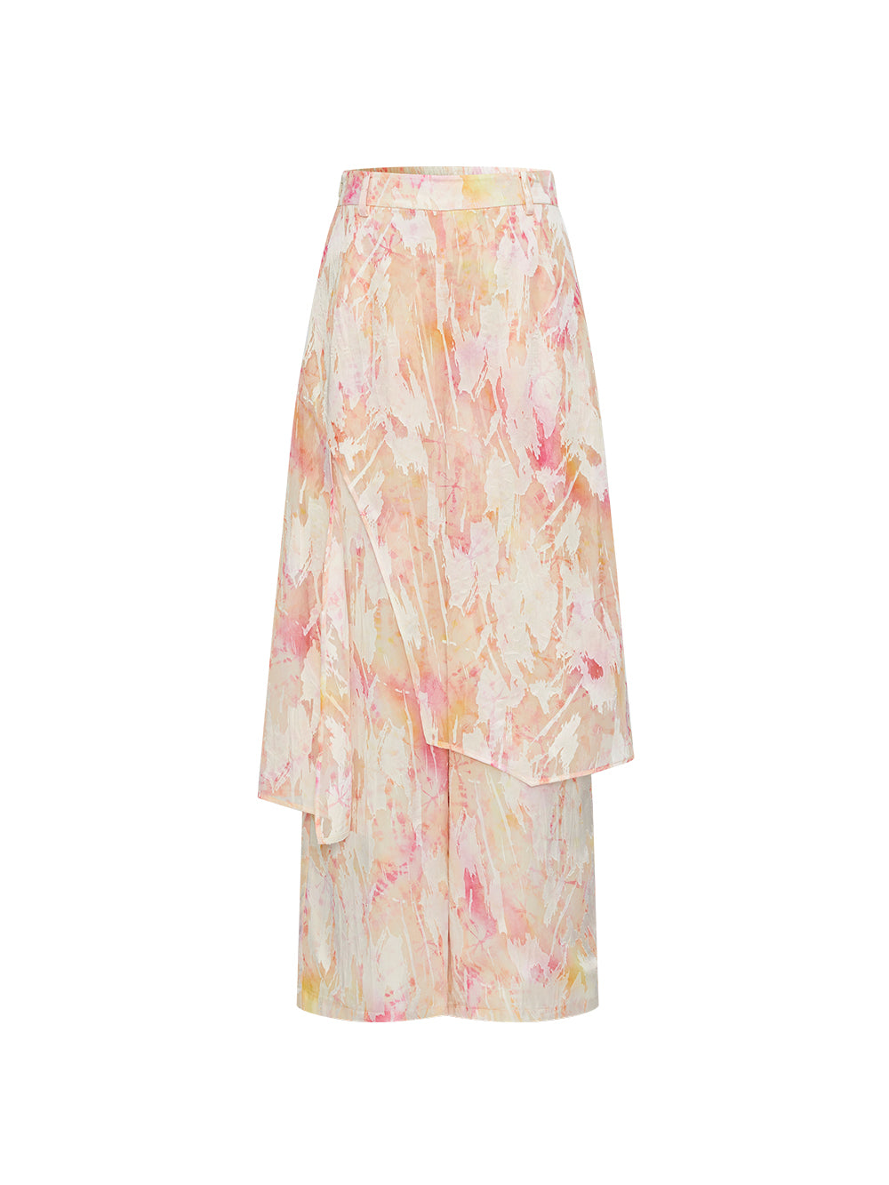 MUKZIN“Capsule Collection”Chinese Style Iridescent Embroidered Top with Midi Skirt