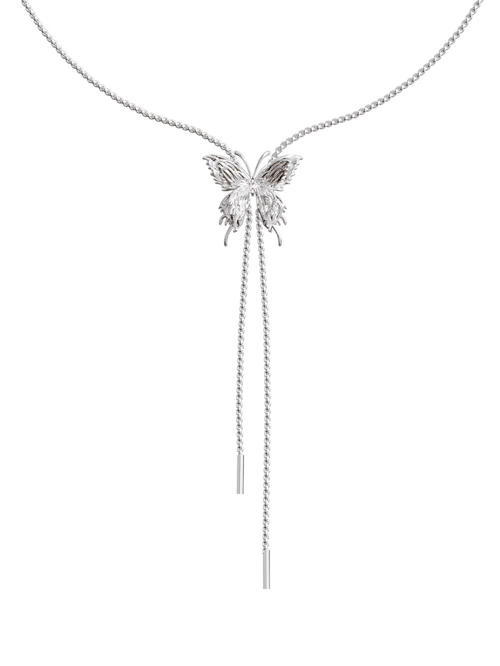 MUKTANK×SUN HUNTER Double-layered Necklace with Velvet Cherries and Five-pointed Stars