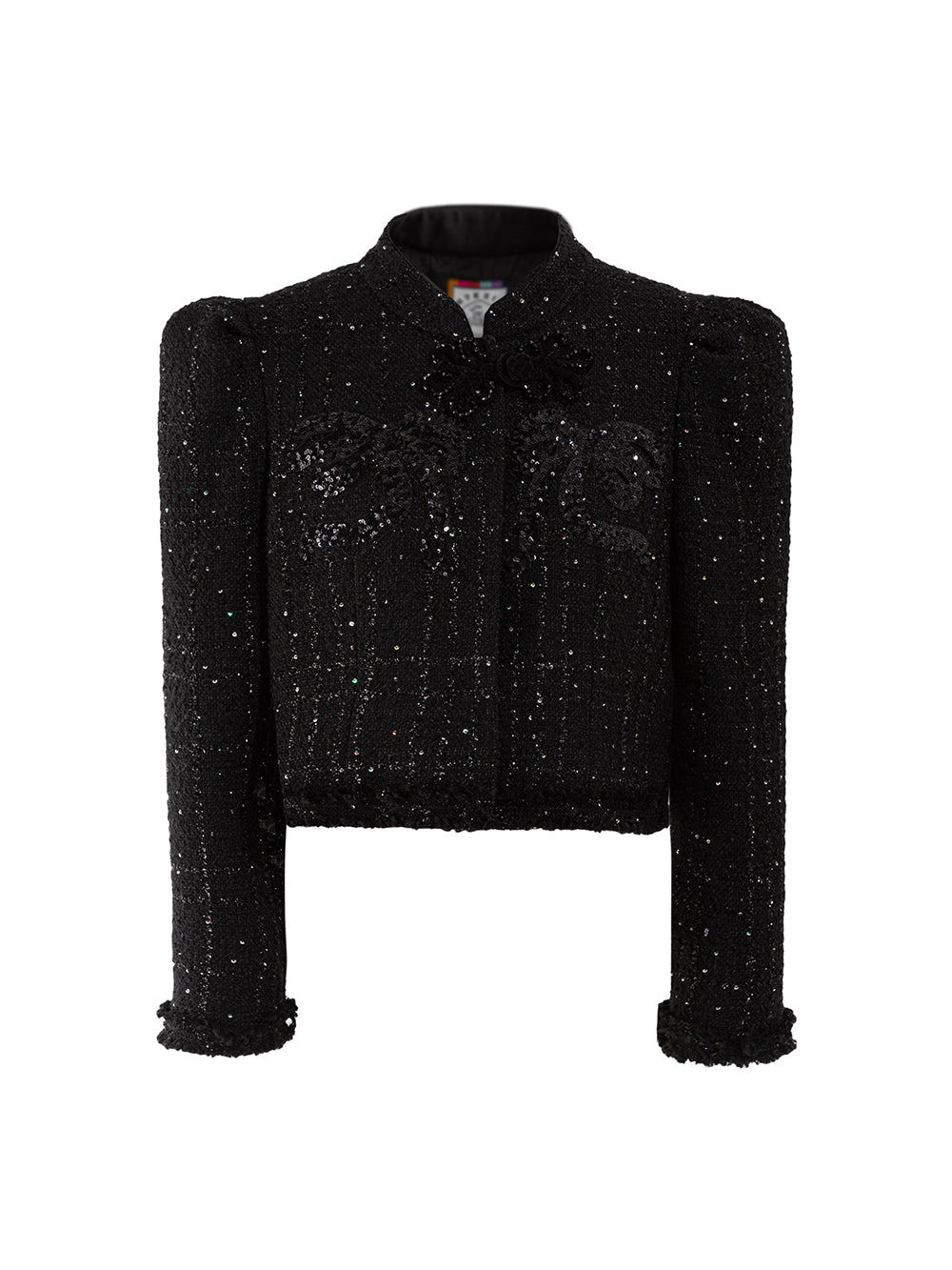 MUKZIN Puff Sleeve Popular Black Temperament All-match Coat