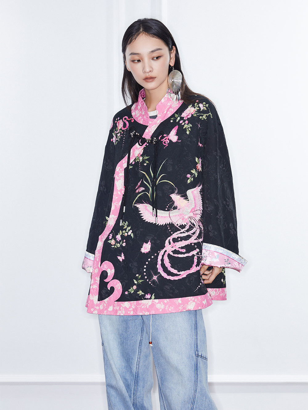 MUKZIN Linglong "Fengqi" Chinese-style Contrast Cotton Jacket