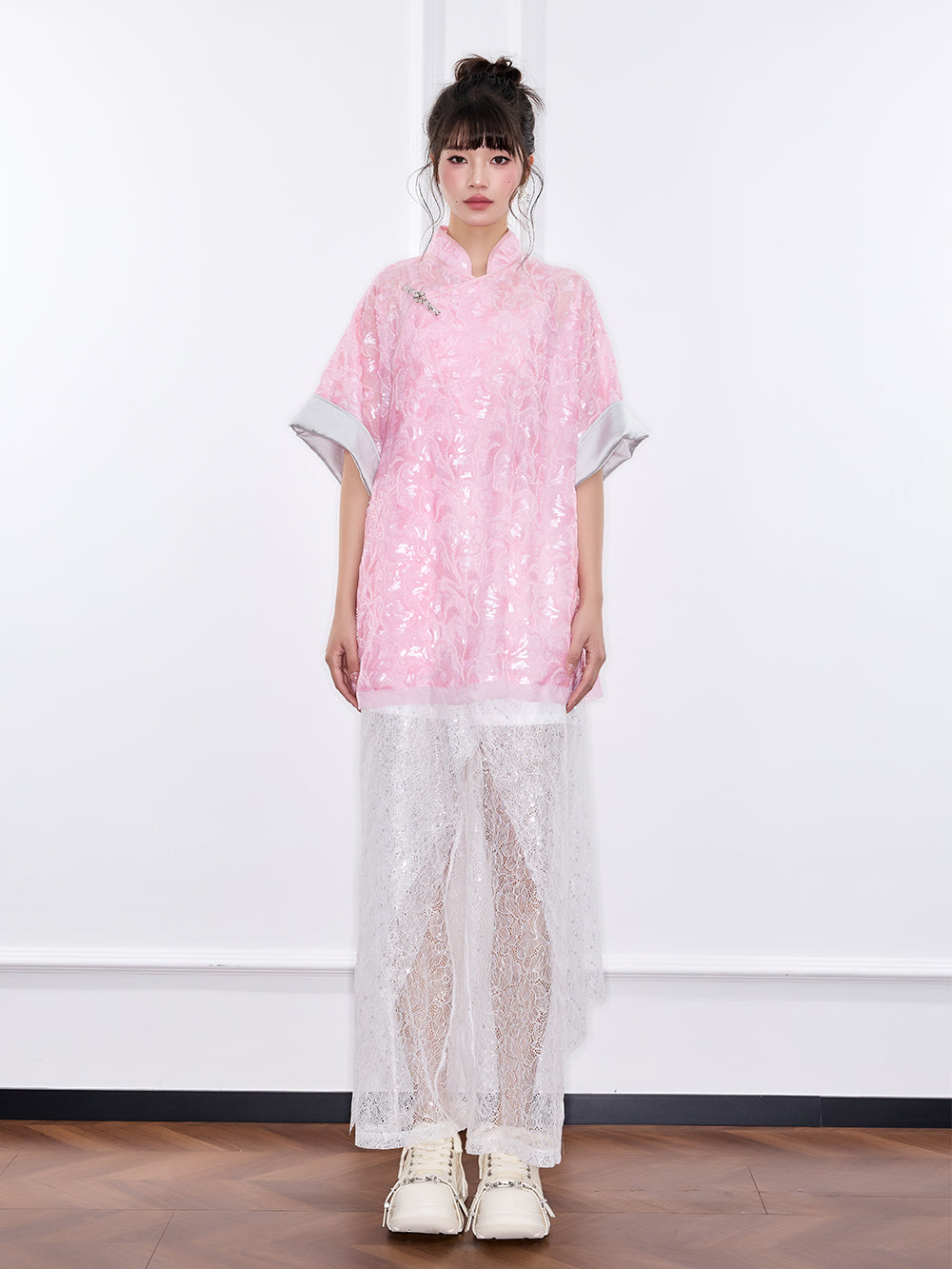 MUKZIN "Ode to the New Summer"New Chinese-style elegant slimming short-sleeve top