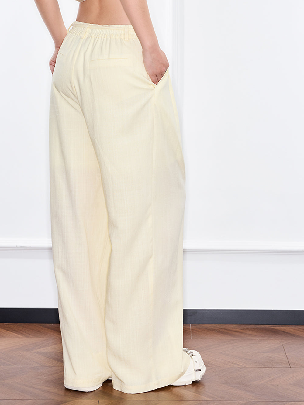 MUKZIN "Ode to the New Summer"Light Yellow New Chinese-style Trousers