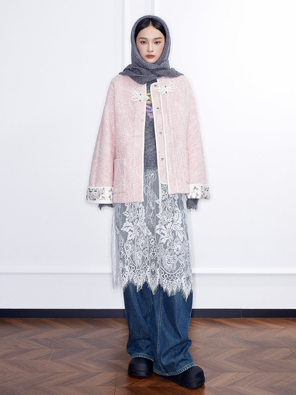 MUKZIN Linglong "Flower Snake." Chinese-style Herringbone Chanel Jacket