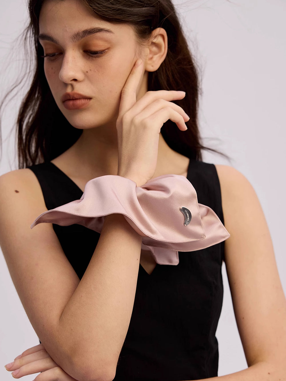 MUKTANK×SUN HUNTER Acetate Satin Bandana Hair Tie