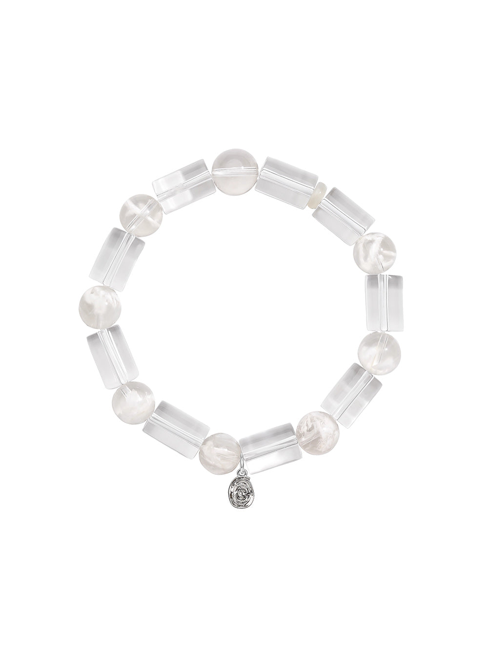 MUKTANK×SUN HUNTER“Fleeting Light”White Phantom Crystal Bracelet