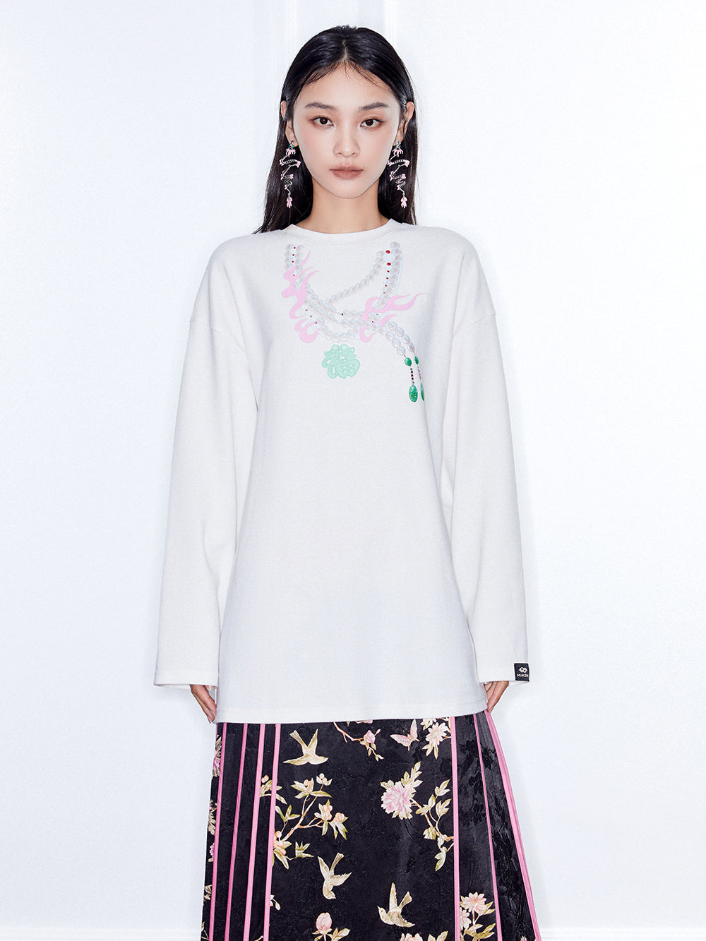 MUKZIN Linglong Long - sleeve Sweatshirt