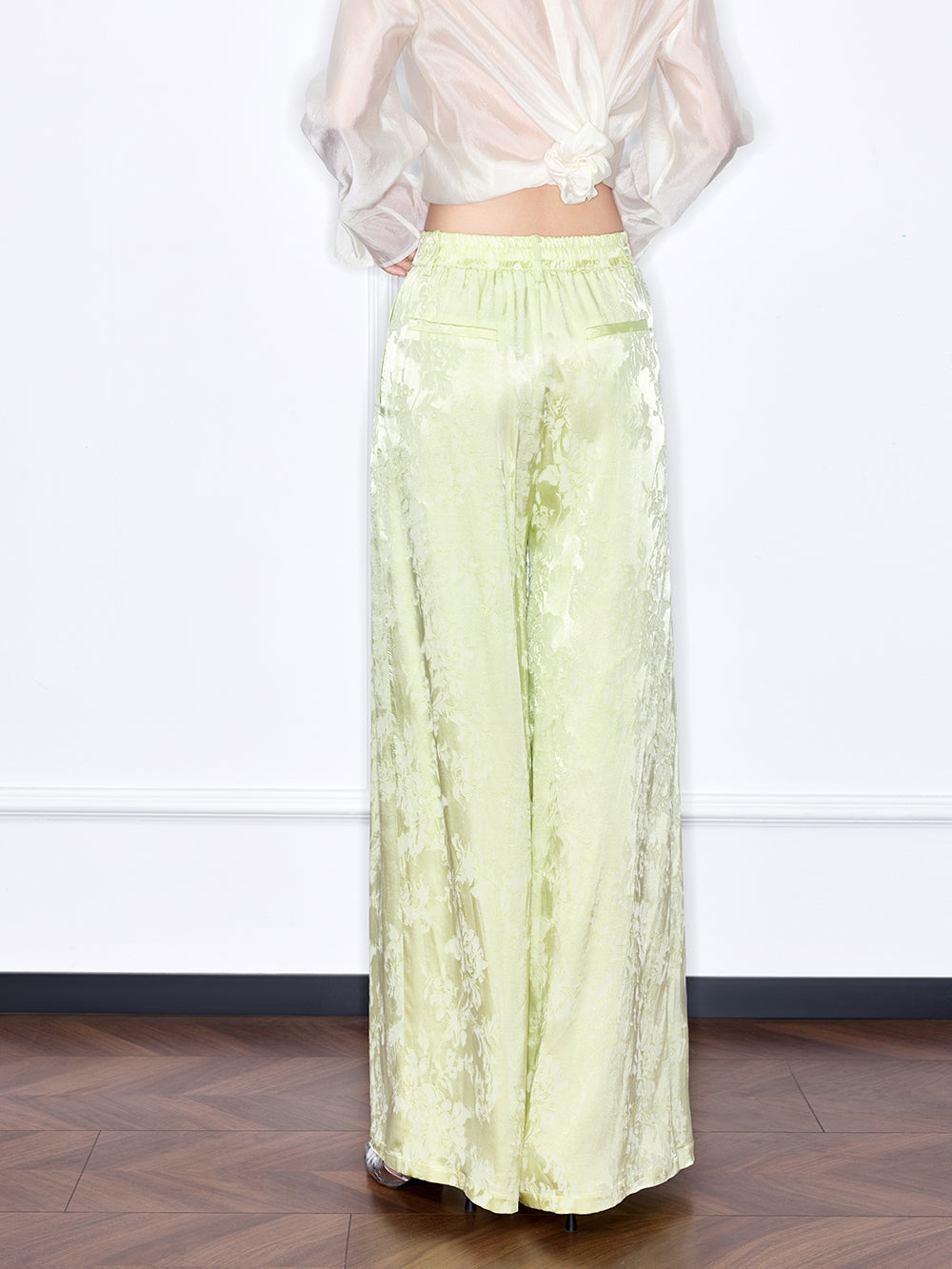 MUKZIN "Capsule Collection" New Chinese Style Jacquard V Neck Fitted Set Trousers