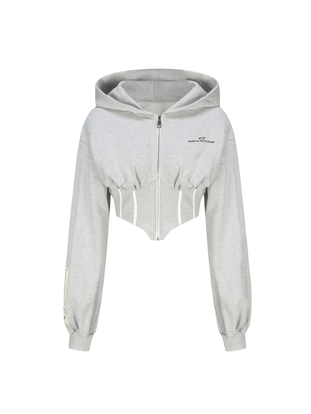 MUKTANK × ARDENCODE Women's Long - sleeved Sports Hooded Sweatshirt Coat