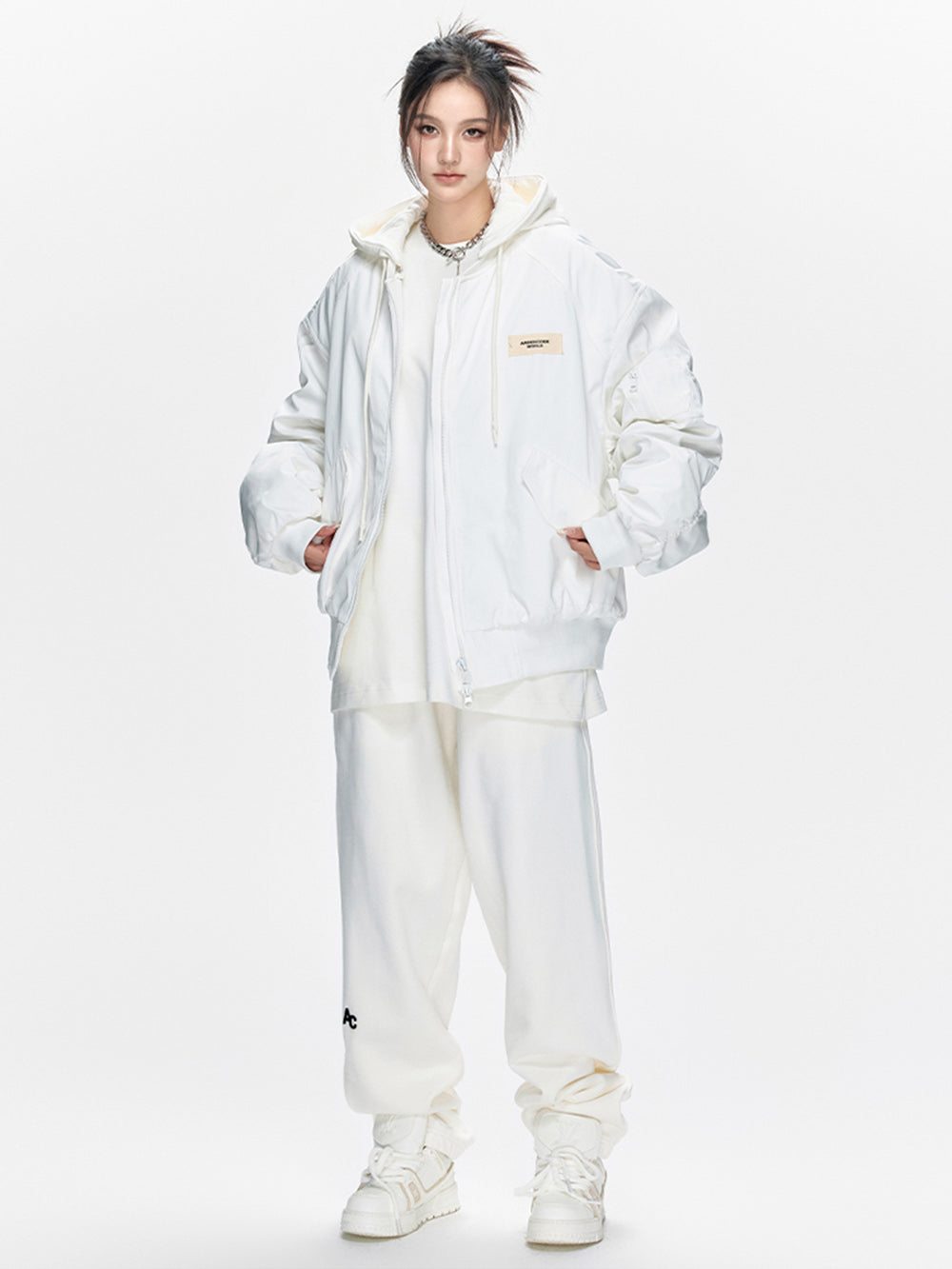 MUKTANK × ARDENCODE Loose Hooded Cotton Jacket