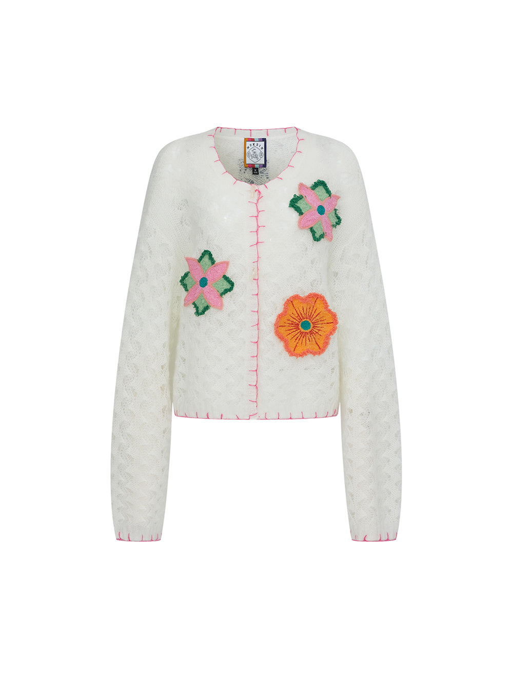 MUKZIN SpringPrelude “Chunjiao” Vintage Hollow-out Knitted Cardigan