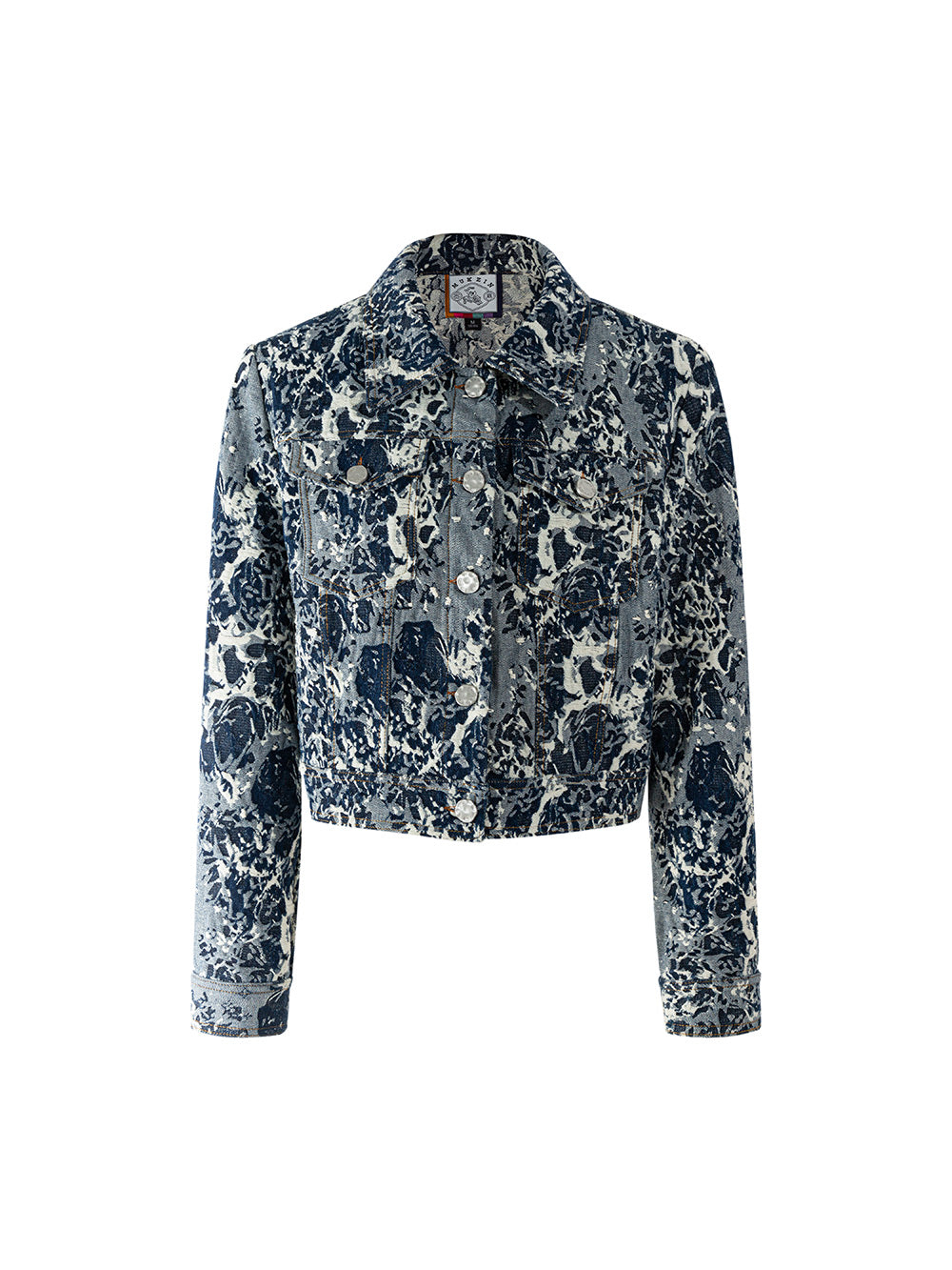 MUKZIN Retro Jacquard Original Slimming Denim Jacket