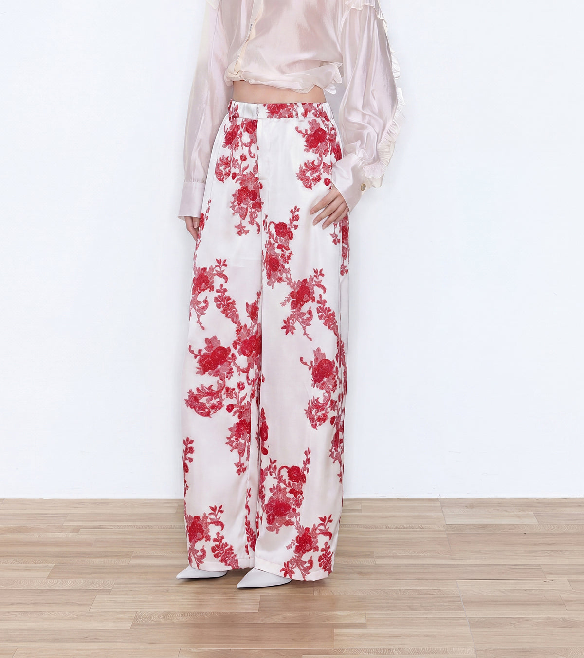 MUKZIN×Flourishing Blooms New Chinese-style trousers