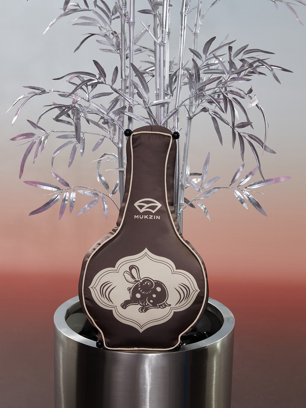 MUKZIN Cizhou Kiln Chinese Painting Rabbit Cushion